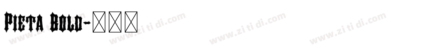 Pieta Bold字体转换